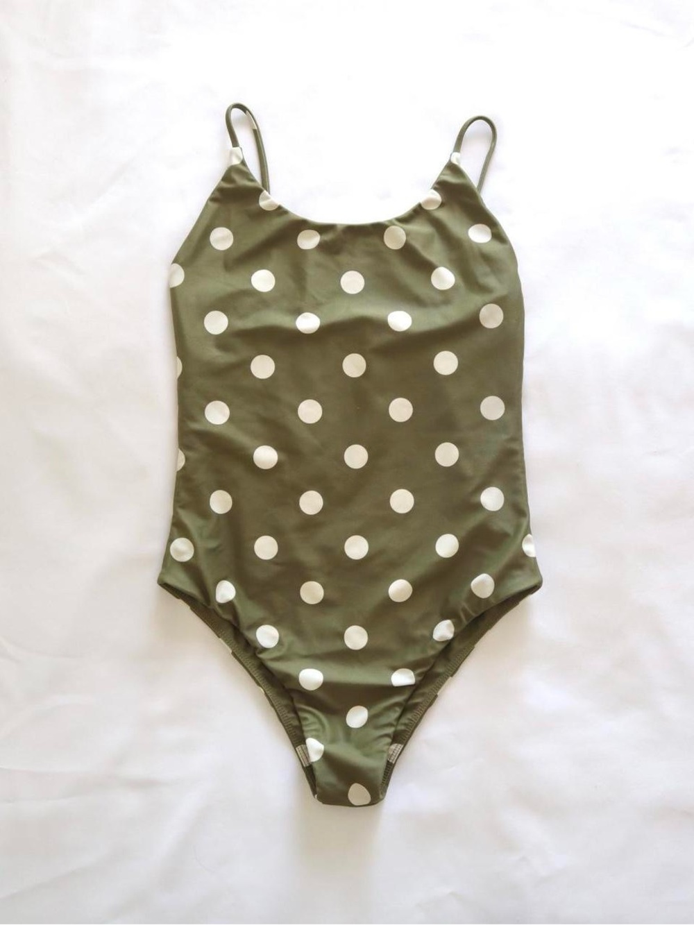 Mikoh Jenni Kayne Green polka dot swimsuit